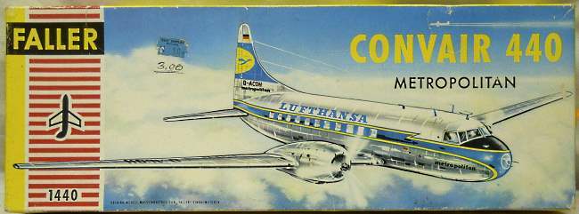 Faller 1/98 Convair 440 Convairliner Metropolitan - Lufthansa, 1440 plastic model kit